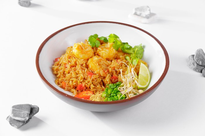 Рис с креветками