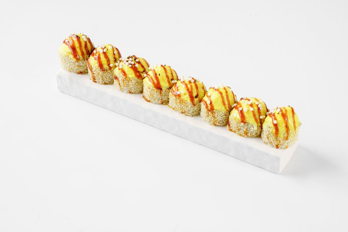 Запеченный ролл с курицей терияки